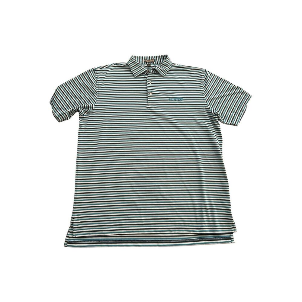 Men's Peter‎ Millar Summer Comfort Fieldstone Golf Club S/S Polo Shirt Large